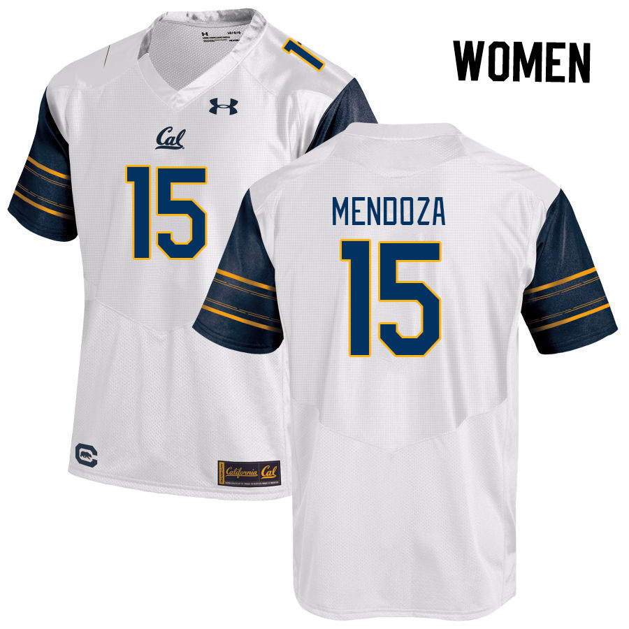 Women #15 Fernando Mendoza California Golden Bears College Football Jerseys Stitched Sale-White - Click Image to Close